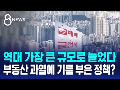 역대 가장 큰 규모로 늘었다…부동산 과열에 기름 부은 정책? / SBS 8뉴스