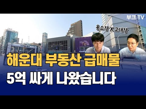 해운대 부동산 투자로 좋은 5억 싼 급매물, 아파트 사지말고 상가 꼬마빌딩 사세요!