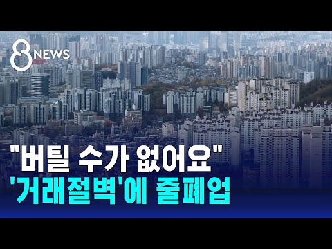 "버틸 수가 없어요"…'거래절벽'에 줄폐업 / SBS 8뉴스